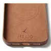Mujjo Wallet Leather Case voor iPhone 17 Pro Max, MagSafe-compatibel, Tan