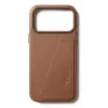Mujjo Wallet Leather Case voor iPhone 17 Pro Max, MagSafe-compatibel, Tan