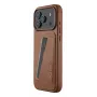 Mujjo Wallet Leather Case voor iPhone 17 Pro Max, MagSafe-compatibel, Tan