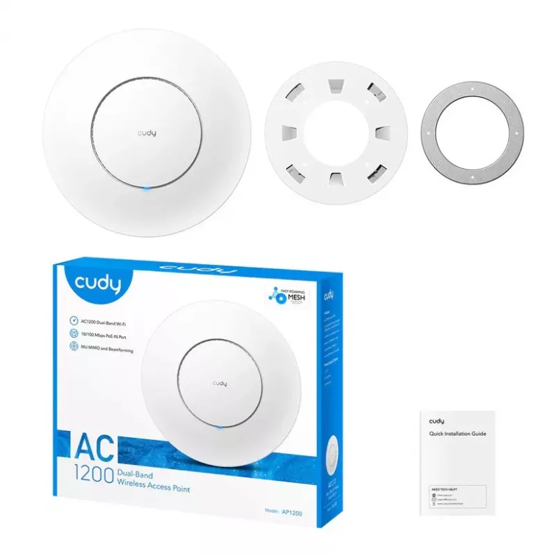 CUDY AP1200 AC1200 dual-band access point met PoE