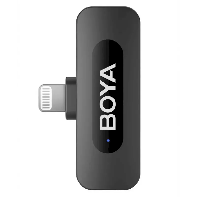 BOYA BY-V1 V2.0 ultra compacte 2,4GHz draadloze microfoon voor Lightning-apparaten - 1TX+1RX