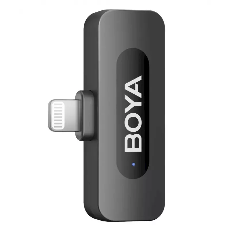 BOYA BY-V1 V2.0 ultra compacte 2,4GHz draadloze microfoon voor Lightning-apparaten - 1TX+1RX