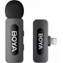 BOYA BY-V1 V2.0 ultra compacte 2,4GHz draadloze microfoon voor Lightning-apparaten - 1TX+1RX