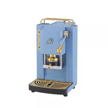 Faber Pro Essential E.S.E.-pad-espressomachine, turquoise/messing