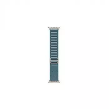 Apple Watch Ultra 3 GPS + Cellular 49mm Natural Titanium Case met Blue/Bright Blue Trail Loop - M/L