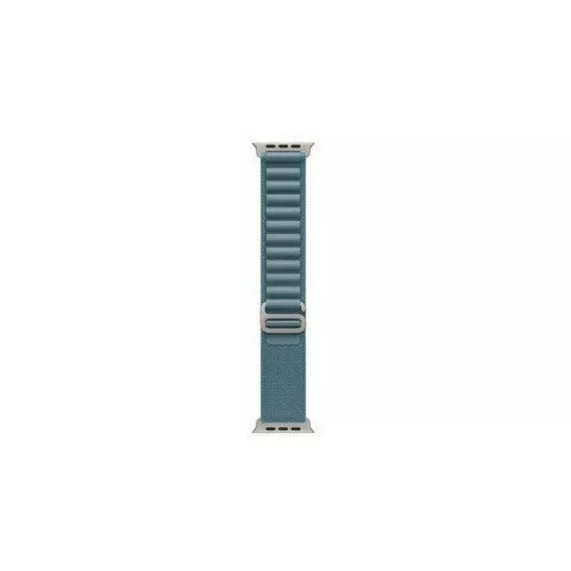 Apple Watch Ultra 3 GPS + Cellular 49mm Natural Titanium Case met Blue/Bright Blue Trail Loop - M/L