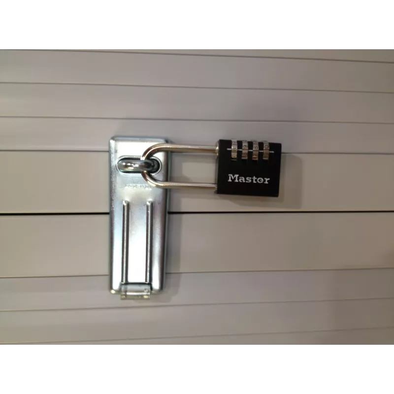 Master Lock 7640EURDBLK combinatieslot 40mm beugelwijdte, geharde stalen beugel, 4-cijferig instelbaar, zilver/grijs