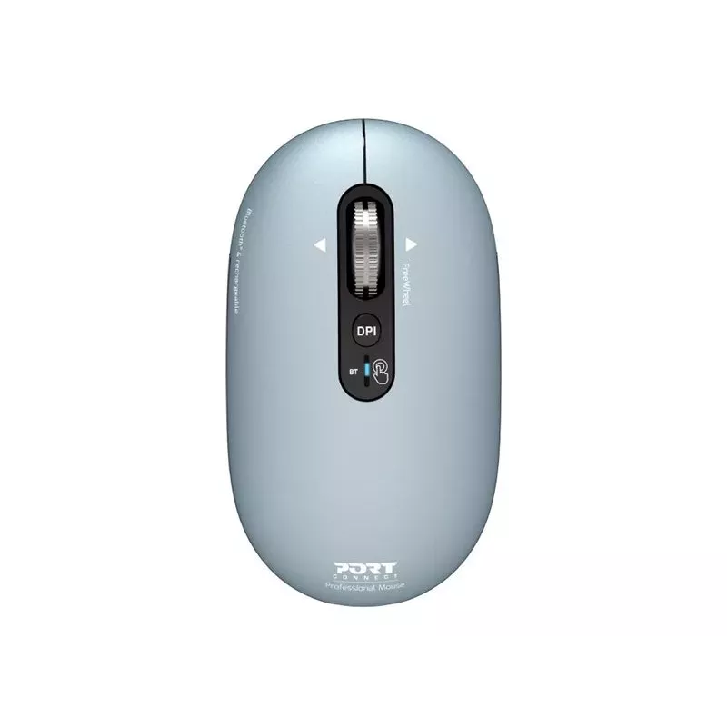 PORT Designs Pure MAC oplaadbare Bluetooth-muis - Storm Grey - 3200 DPI