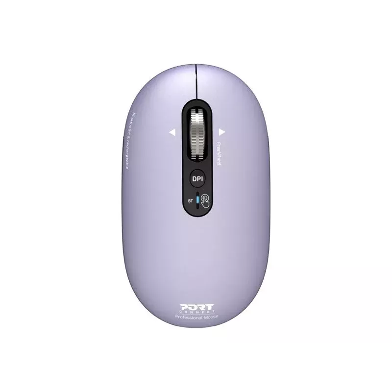 PORT Designs Pure MAC Iris oplaadbare Bluetooth optische muis - zwart/grijs