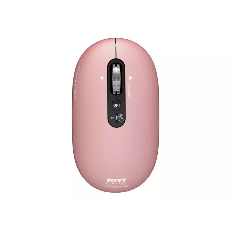 PORT Designs Pure MAC oplaadbare Bluetooth-muis - Copper Rose - optisch