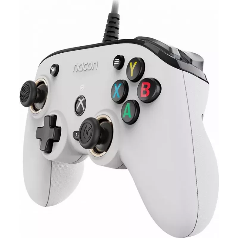 Nacon Compact Pro Bedrade Controller voor Xbox Series X|S, Xbox One & PC - Wit