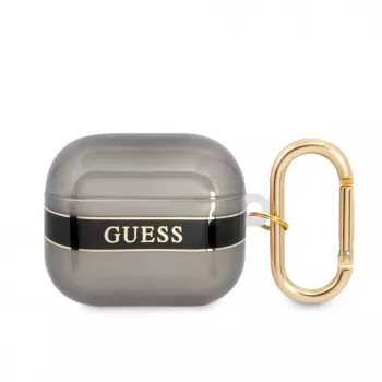 Guess GUA3HHTSK AirPods 3 cover zwart Strap Collection