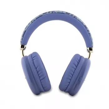 Guess Gcube Metallic Script Logo on-ear Bluetooth-koptelefoon - paars