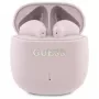 Guess Printed Classic Logo - Bluetooth TWS-oordopjes + oplaadcase (roze)