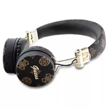 Guess Peony Script ronde vorm draadloze over-ear hoofdtelefoon met Bluetooth 5.3 en ENC (zwart)