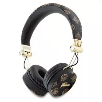 Guess Peony Script ronde vorm draadloze over-ear hoofdtelefoon met Bluetooth 5.3 en ENC (zwart)