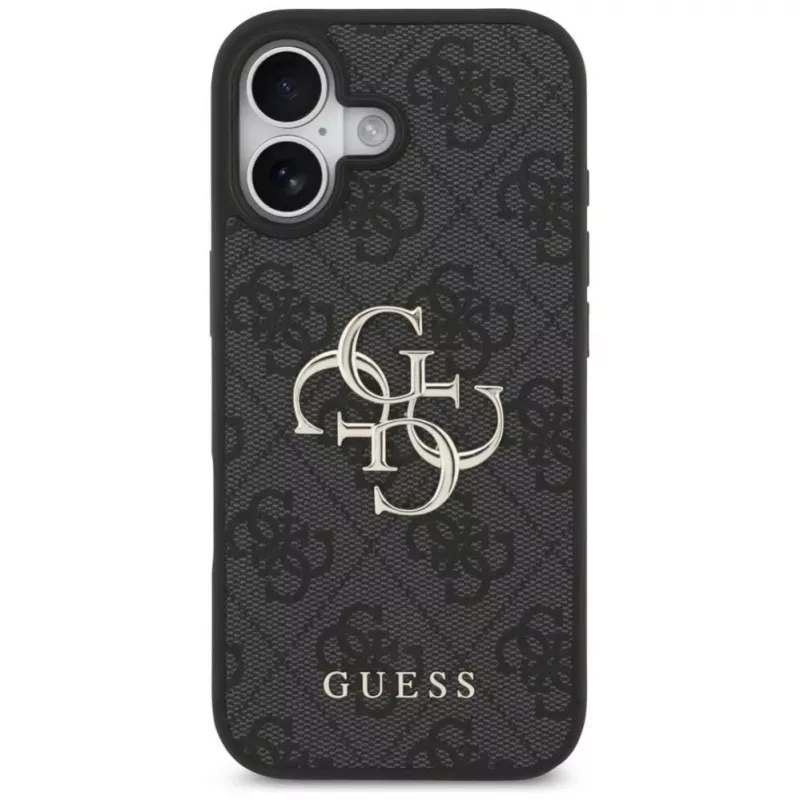 Guess 4G Big Logo Case voor iPhone 17 - zwart