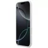 KARL LAGERFELD Silicone Case Karl Sketch & Logo MagSafe voor iPhone Air, wit