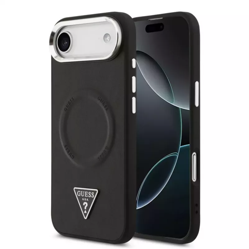 Guess Triangle Logo MagSafe-hoesje voor iPhone Air - zwart