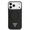 Guess Triangle Logo MagSafe-hoesje voor iPhone 17 Pro Max (zwart)