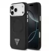 Guess Triangle Logo MagSafe-hoesje voor iPhone 17 Pro Max (zwart)