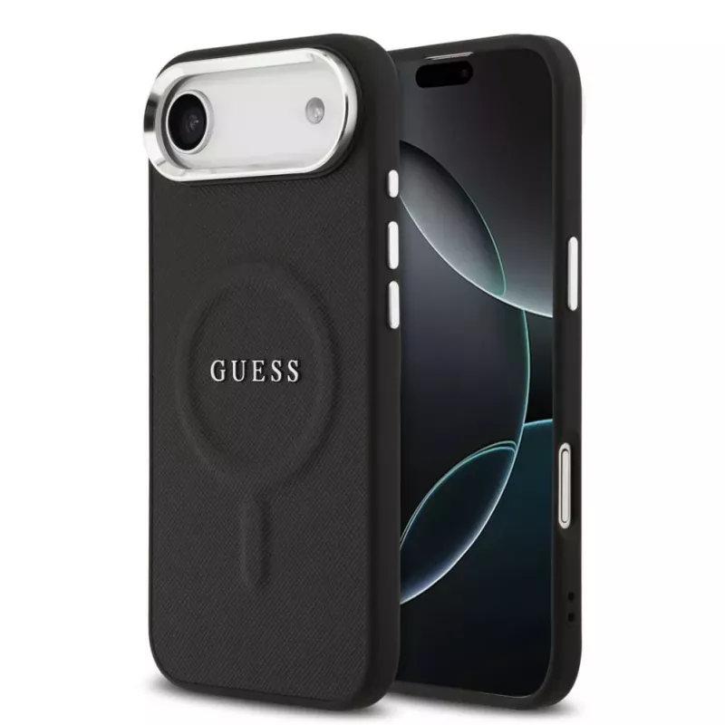 Guess Classic Logo MagSafe-hoesje voor iPhone Air - zwart