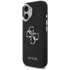 Guess Grained Big 4G Classic Logo hoesje voor iPhone 17, zwart