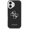 Guess Grained Big 4G Classic Logo hoesje voor iPhone 17, zwart