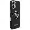 Guess Grained Big 4G Classic Logo hoesje voor iPhone 17, zwart