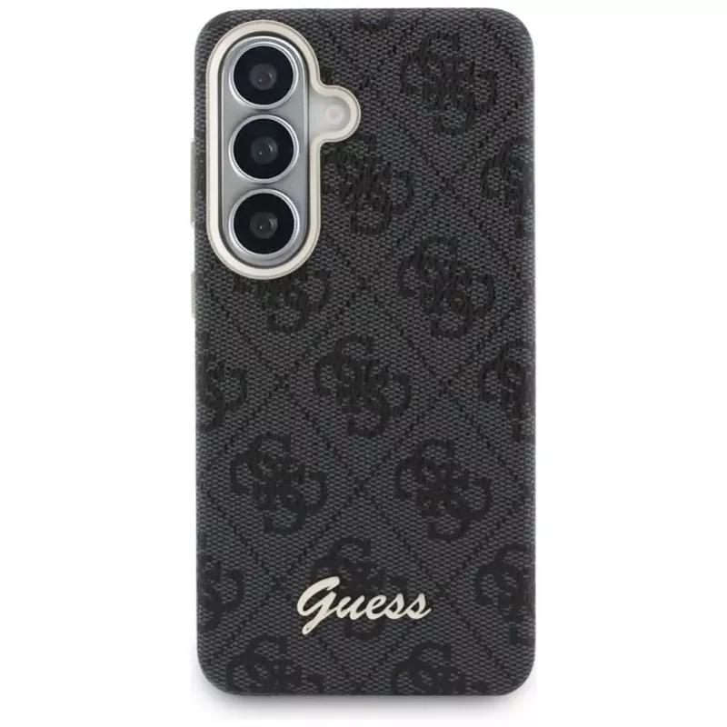 Guess 4G Script MagSafe-hoes voor Samsung Galaxy S26 zwart