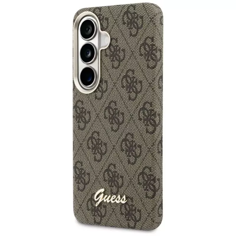 Guess 4G Script MagSafe-hoes voor Samsung Galaxy S26 (bruin)