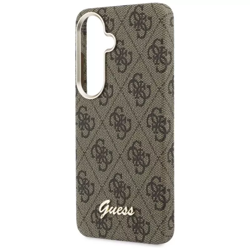 Guess 4G Script MagSafe-hoes voor Samsung Galaxy S26 (bruin)