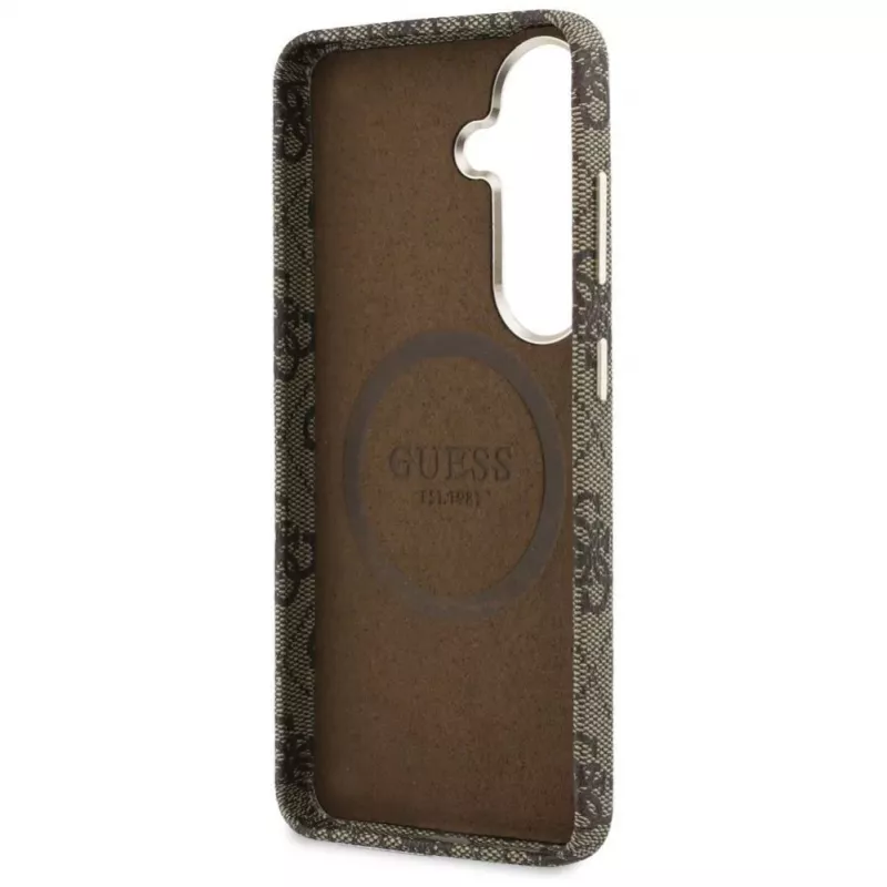 Guess 4G Script MagSafe-hoes voor Samsung Galaxy S26 (bruin)