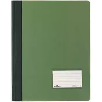 DURABLE DURALUX rapportmap, DIN A4, transparant groen, extra breed, PVC, 25 stuks (2680-05)