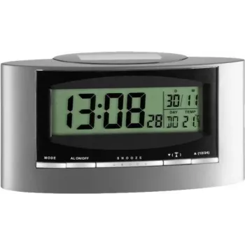 TFA 98.1071 Solarwekker met alarm, zwart/zilver
