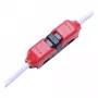 SYNERGY21 LED FLEX Strip Easy Connect I-Shape Connector voor 1 Lijn Rood