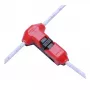 Synergy 21 LED FLEX Strip Easy Connect T-Shape Connector voor 1 Lijn Rood