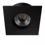 SYNERGY21 LED inbouw plafondspot Helios zwart vierkant warmwit