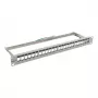 Synergy 21 Keystone patchpanel 19 inch 24 poorts 1U onbezet lichtgrijs 94 mm diepte