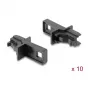 DELOCK stofkap voor E2000 simplex bus, 10 stuks, zwart