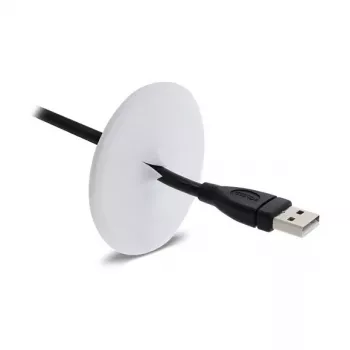 Delock siliconen kabeldoorvoer rond Ø 65 mm voor wand- / tafelmontage wit