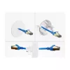 Delock siliconen kabeldoorvoer rond Ø 65 mm voor wand- / tafelmontage wit