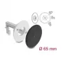 Delock siliconen kabeldoorvoer rond Ø 65 mm voor wandmontage / bureaumontage wit / zwart