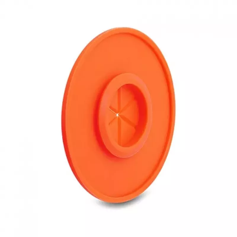 Delock siliconen kabeldoorvoer rond Ø 65 mm wandmontage / tafelmontage wit / oranje