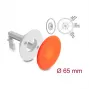 Delock siliconen kabeldoorvoer rond Ø 65 mm wandmontage / tafelmontage wit / oranje