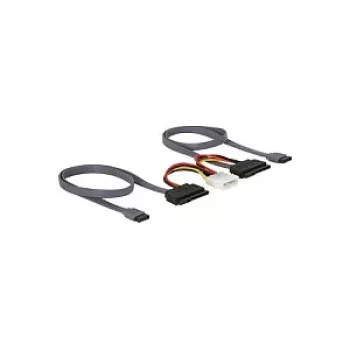 DELOCK SATA All-in-One kabel voor 2x HDD