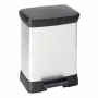 CURVER Deco Bin 30L pedaalemmer Metallic Silver