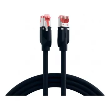 EFB RJ45 patchkabel Cat.6A S/FTP LSZH Dätwyler 7702 TM21 zwart 0,15m