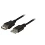 EFB Electronics USB-verlengkabel - USB 2.0 Type-A stekker naar bus - 0,5 m - zwart