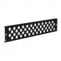 EFB 2U 19 inch rackmontage-frontplaat 48x E2000 duplex, E2000 compact (RDM) zwart